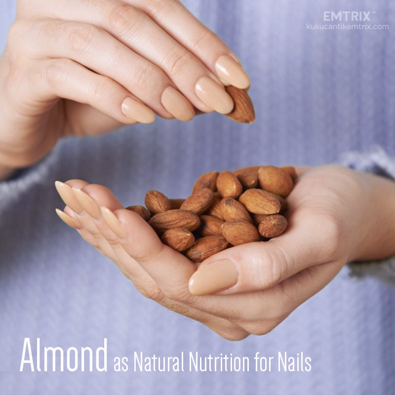 Tahu nggak, Dears? Almond mengandung vitamin B7 yang berkhasiat baik untuk kesehatan kuku.