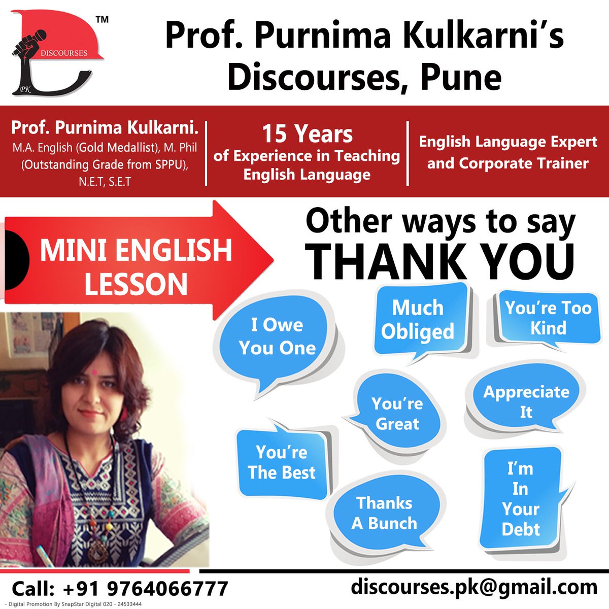 DiscoursesPune's tweet photo. #Discourses #DiscoursesbyPurnimaKulkarni #DiscoursesPune #ProfPurnimaTrivediKulkarni #PurnimaKulkarni #MiniEnglishLesson https://t.co/KIwkoFKwiB