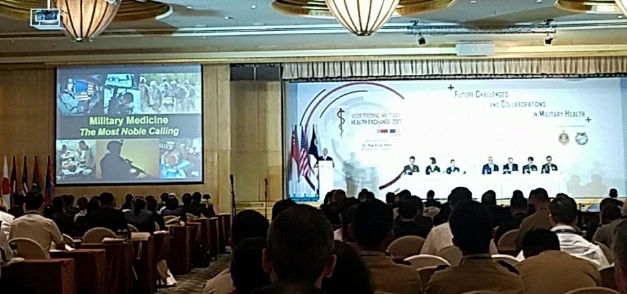 theCGHE's tweet photo. USU President Dr Thomas: "Global Health Engagement is a strategic enabler and a key national security objective". #APMHE2017 @USUHSPAO https://t.co/GnQkYwTHt3