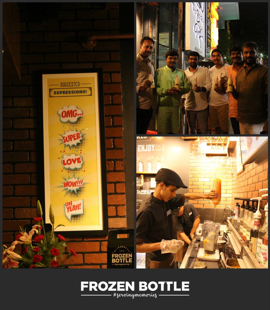 frozen_bottle's tweet photo. @frozen_bottle Now Opens in #HSRLayout &amp; #Koramangala. 
Glance Our Opening Day Photos.
#Milkshakes #icecream #pureveg #beattheheat #Summer https://t.co/0cDXdQQx6E