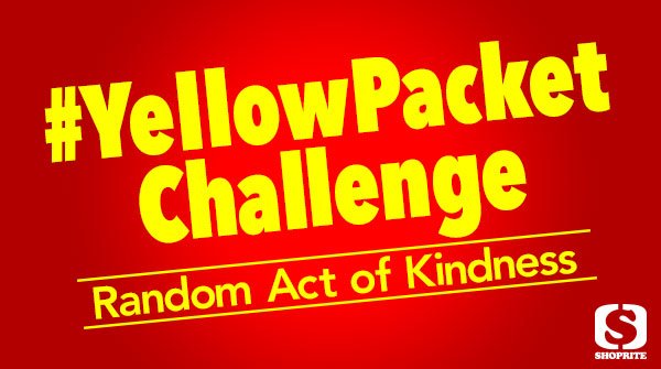 Shoprite_SA's tweet image. RT if you want to spread a little joy to a charity or person in need. Let’s unite in the #YellowPacketChallenge
