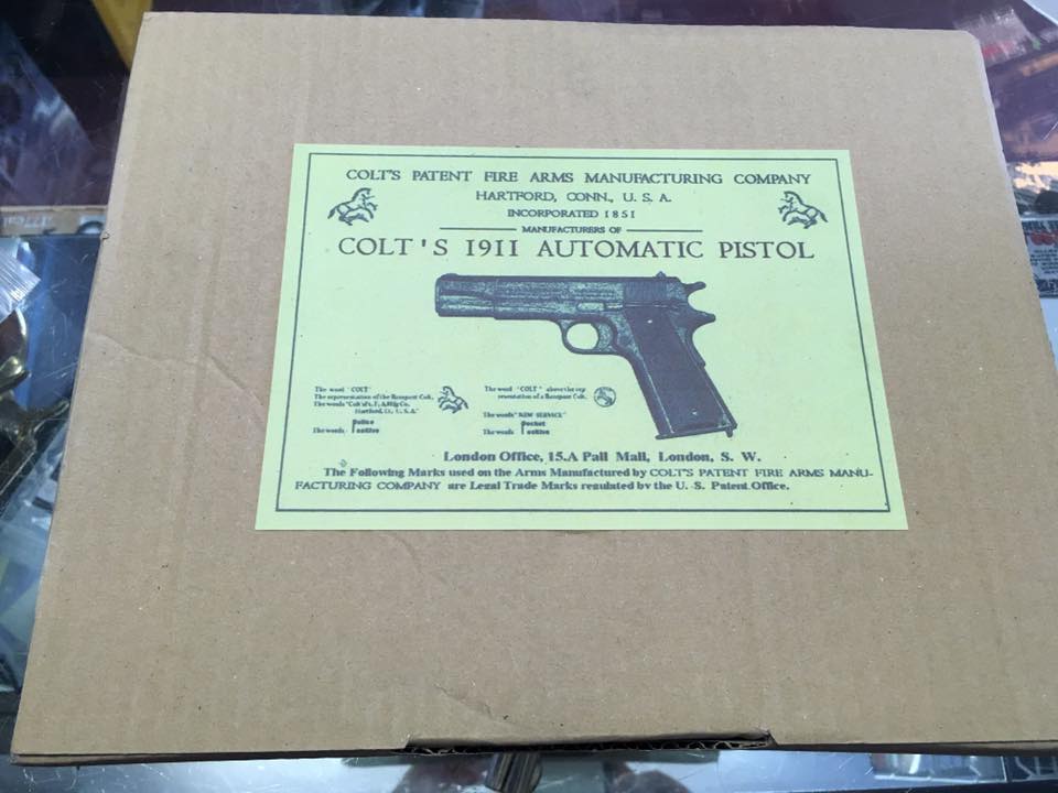 PlymouthGuns's tweet photo. **LOOK WHAT WE'VE GOT**

https://t.co/gvE5NhFRnu

#collctible #limitededition #rare #dday #commemorative #colt1911 #replica https://t.co/LaoiDJcwFh