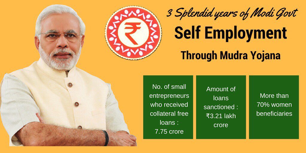 PremShuklaBJP's tweet photo. #नमो सरकार का चमत्कार , ७.७५ करोड़ को स्वरोजगार ! https://t.co/64HxNa8NY6