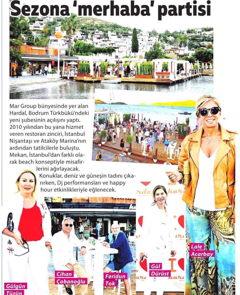 Miliyet Cadde'den Hardal Türkbükü açılış haberi ✌🏻Bizi yalnız bırakmayan tüm dostlarımıza teşekkür ederiz 😌#ilovehardal