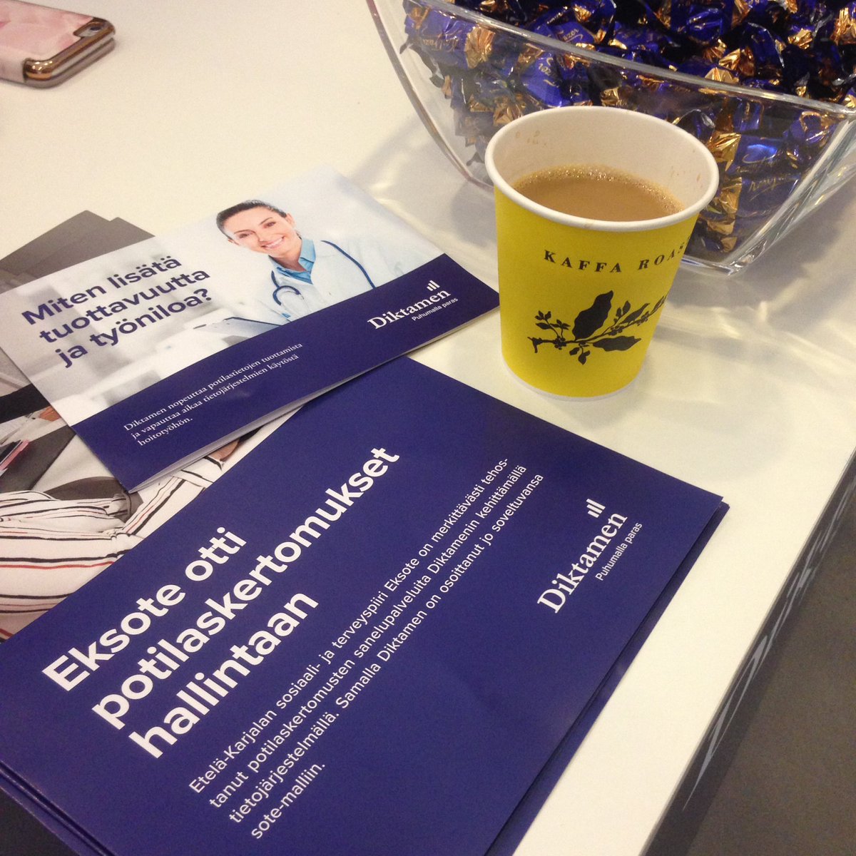 Tervetuloa osastollemme 277 maistelemaan Kaffa Roasteryn kahveja ja keskustelemaan potilastietojen tuottamisen uusista tuulista #atkpaivat