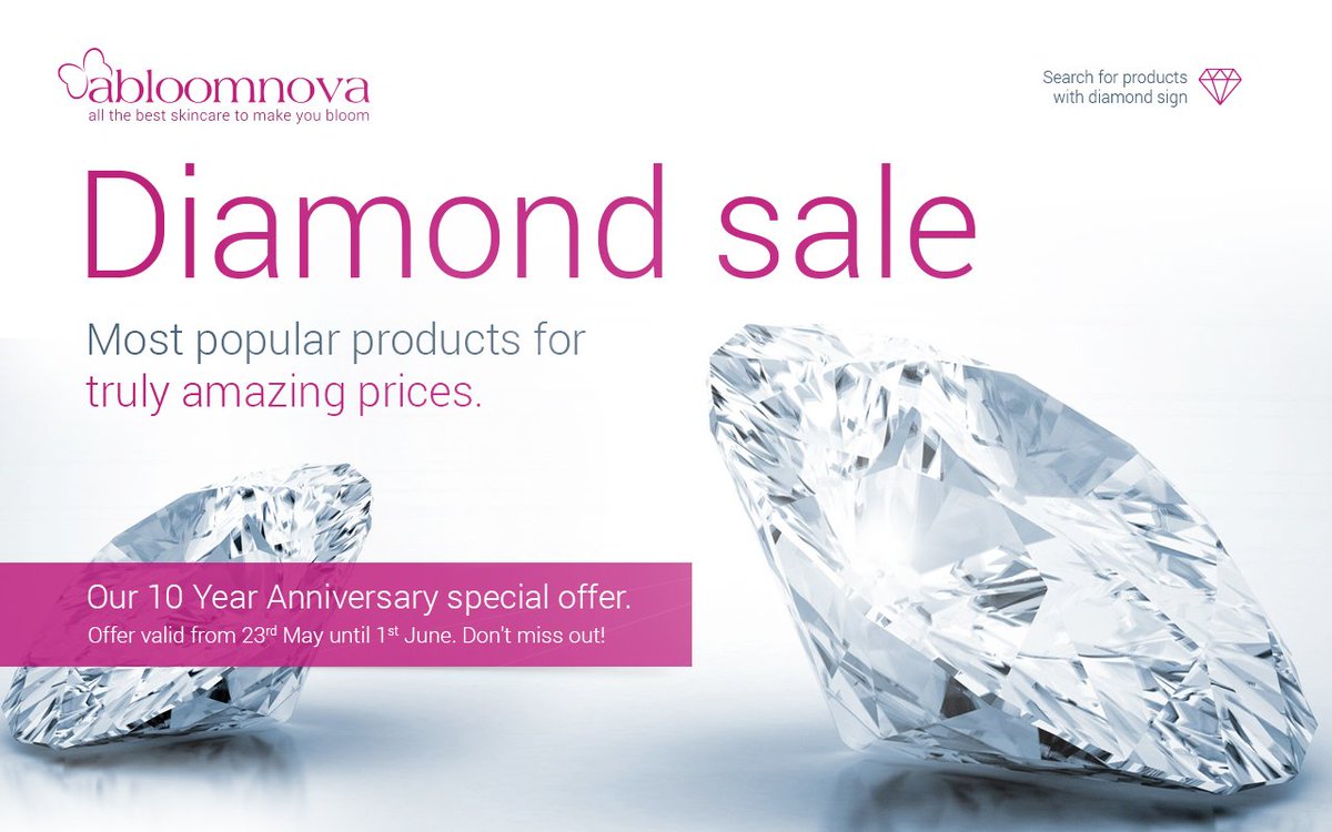 abloomnova's tweet photo. Celebrating our 10 year #anniversary we offer you Diamond Sale -great products for amazing prices,until stock lasts https://t.co/OehdBGl9cm https://t.co/SFyrO9HGI8