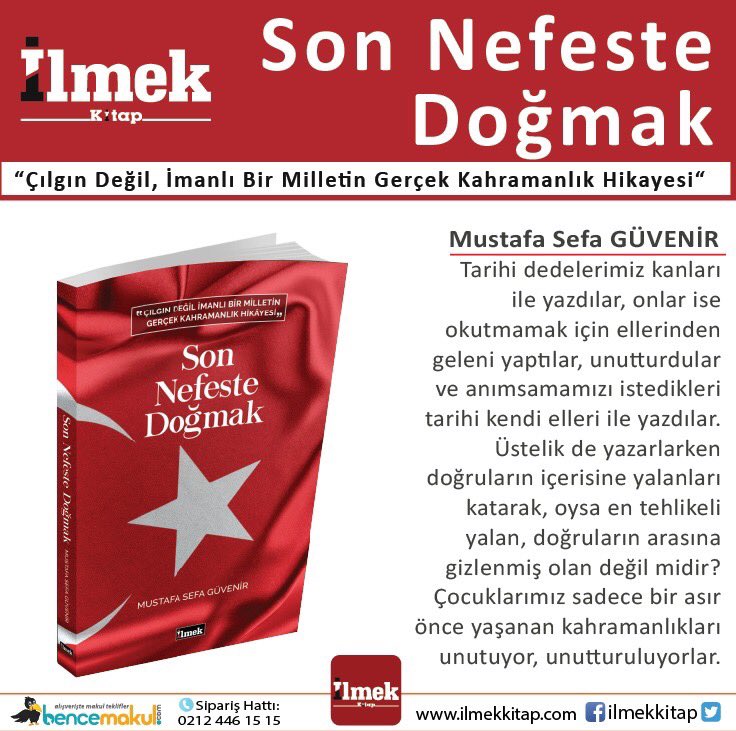Çılgın değil, 
İmanlı bir milletin gerçek kahramanlık hikayesi.
Sipariş Hattı: 0212 446 15 15
İnternetten Sipariş: bencemakul.com