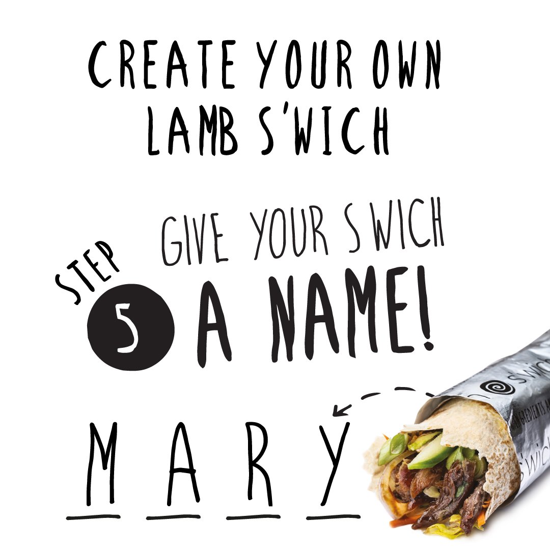 myswich's tweet photo. Mary had a little lamb... s'wich that is. The final step is to give your #lambswich a name... Well that &amp; enjoying those tasty lamb juices! https://t.co/owEsg4FIt6