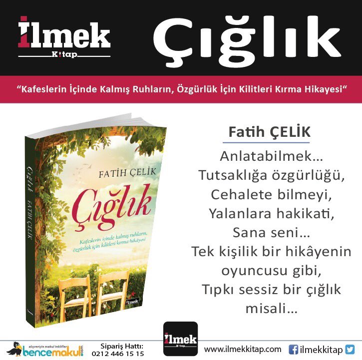 Kafeslerin içinde kalmış ruhların, özgürlük için kilitlerini kırma hikayesi

Sipariş Hattı: 0212 446 15 15
İnternet: bencemakul.com