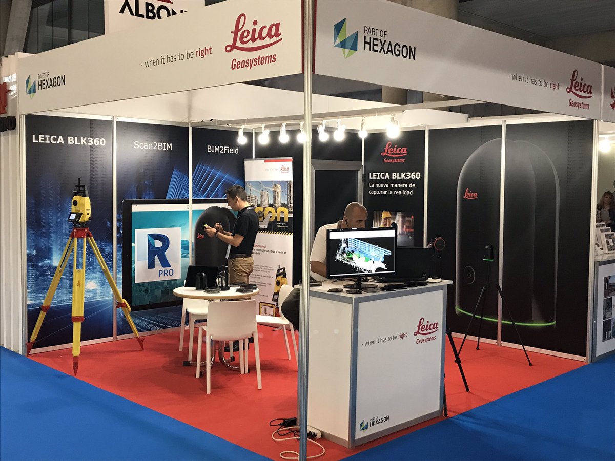 belpros's tweet photo. El salón #bbconstrumat2017 abre sus puertas! #Scan2BIM #BIM2Field #iCONrobot #BLK360 @LeicaGeosystems visítanos en StandF699 https://t.co/XU7p2b4Z5E