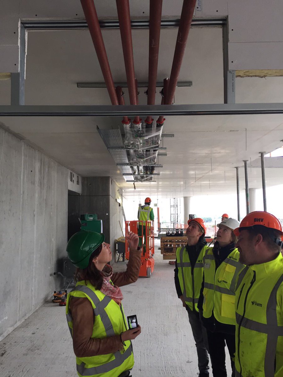 BAM_Modulair's tweet photo. MO&amp;B op projectbezoek bij WTC Utrecht, de distributiebaan  toegepast! @BAMbouwtechniek https://t.co/QxJYYCqWv1