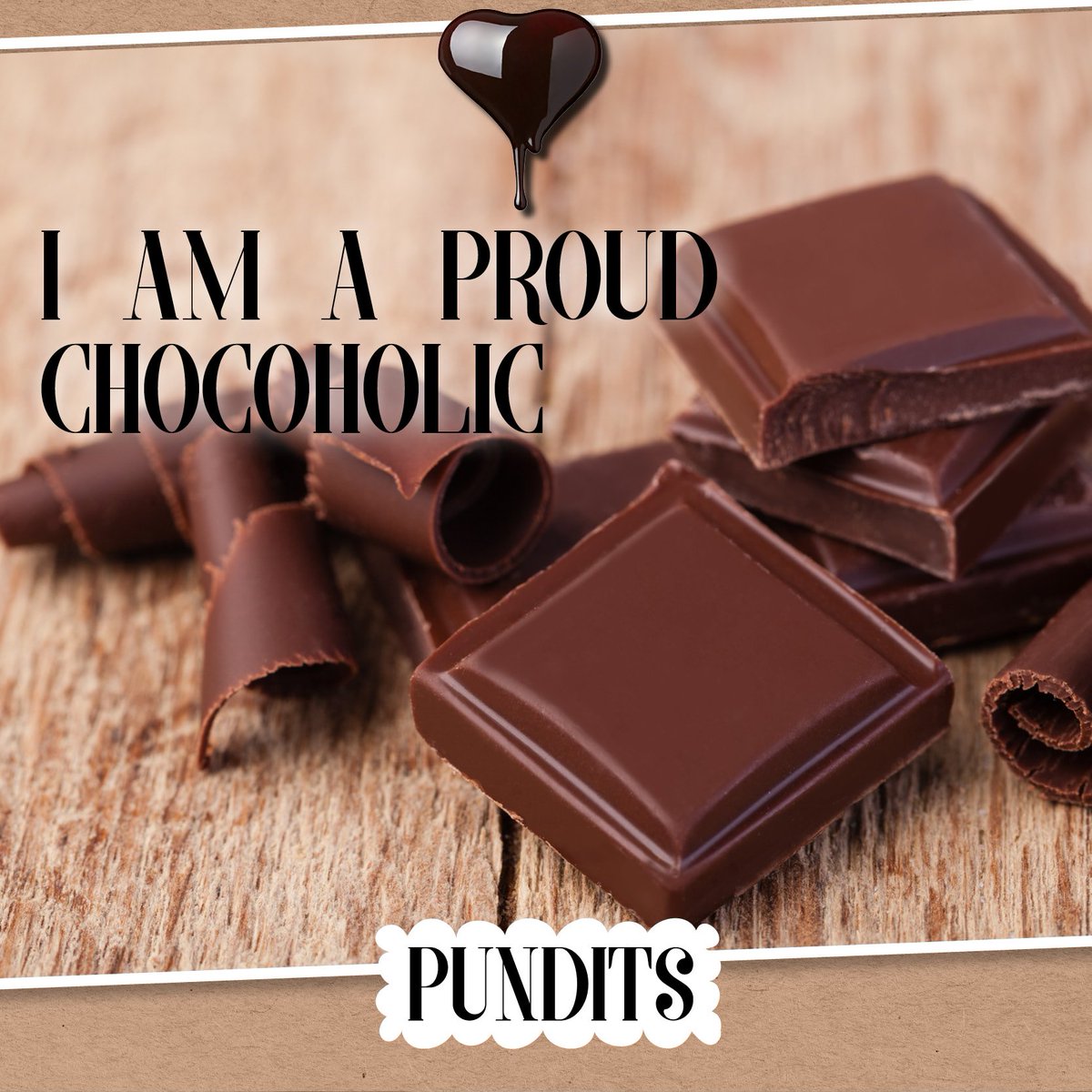 Pundits_UK's tweet photo. Is chocolate your weakness just like ours… Share if this describes you! https://t.co/S6FKywruRA