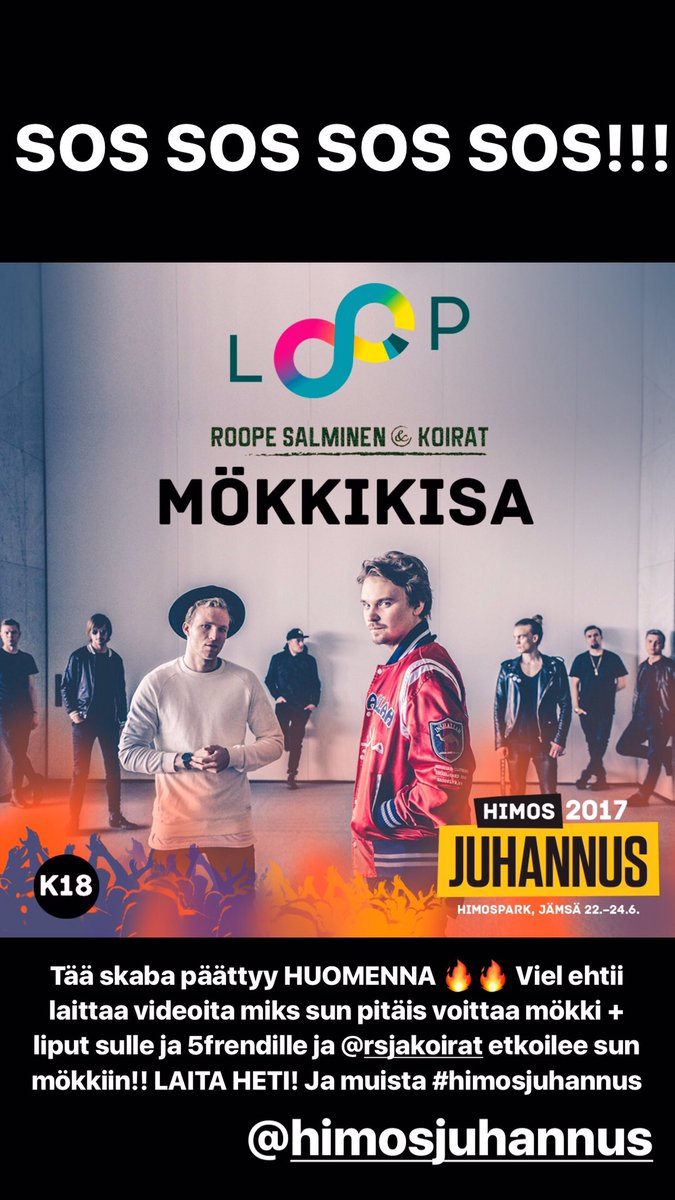 LoopSuomi's tweet image. HALOJAA 😍😍😍 Huomiseen asti aikaa osallistuu tähän ihan överiskabaan 🎉🎉🎉 Anna palaa!! #himosjuhannus #loopsuomi