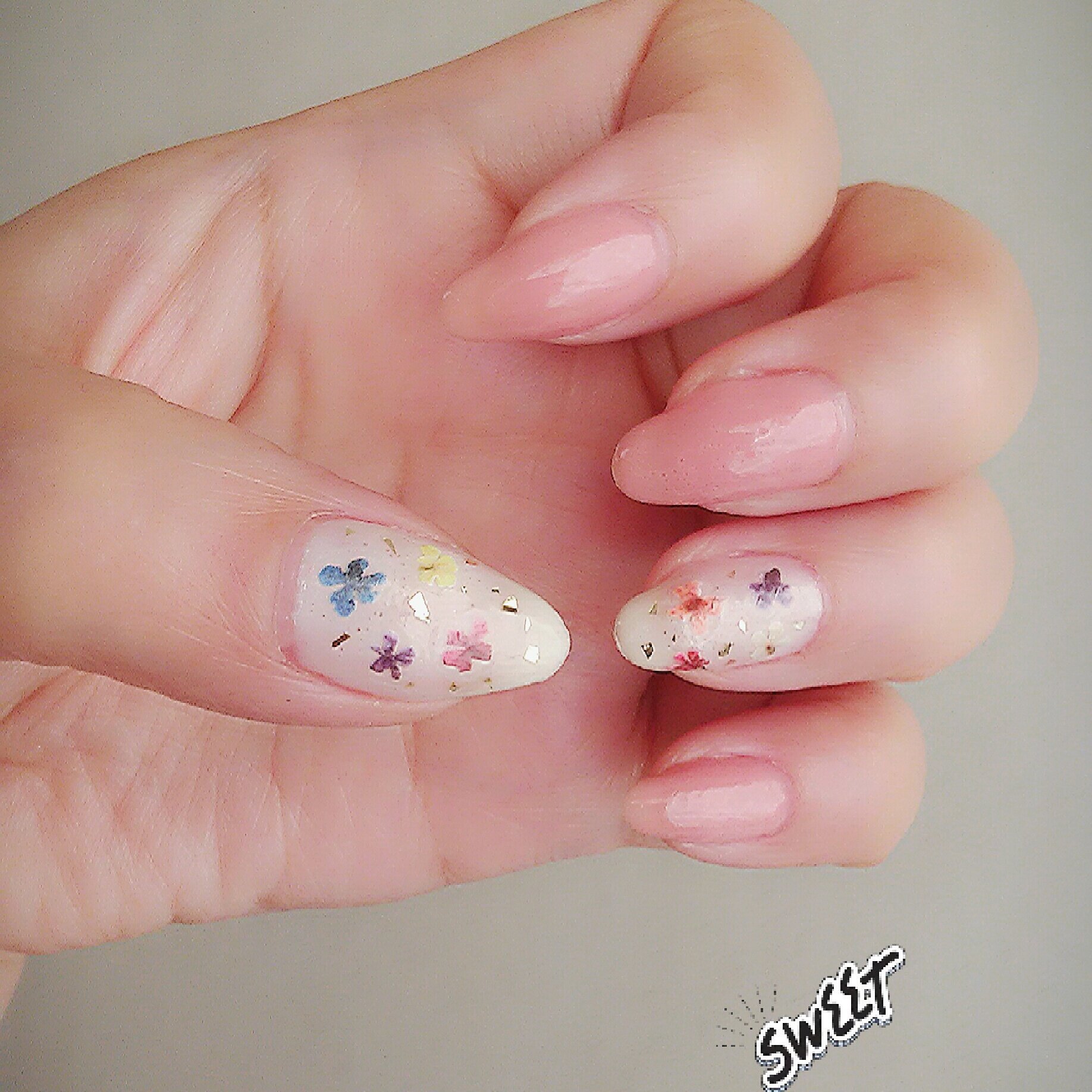 のりちゃん 押し花ネイル ネイル セルフネイル 押し花ネイル パラドゥ ネイルファンデーション ネイルホリック Gd027 セリア T Co Xhveiohj4j Twitter