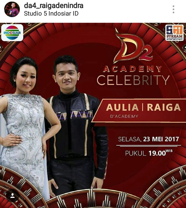 RaigaFriends's tweet photo. Jangan lupa malam ini yuk staytune @IndosiarID Ada @da4_raiga @da4_aulia #D2AcademyCelebrity #Indosiar #RaigaFriends https://t.co/ge6uqBJqQm