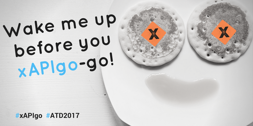 WatershedLRS's tweet photo. Wake up—it's time for #xAPIgo! Learn more and sign up: https://t.co/k5juO0sulB #ATD2017 #xAPI https://t.co/3Ffxtbx2C9