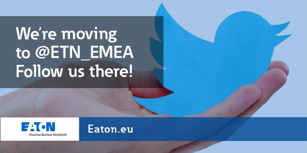 EatonIT's tweet photo. Follow us @ETN_EMEA from the 1st June to continue to see our #IT &amp; #DataCenter news and events! https://t.co/uIqysjT3mw