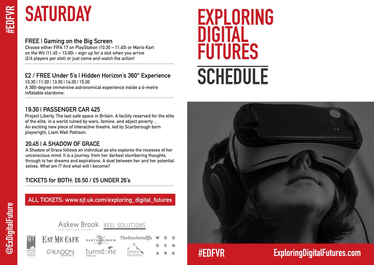 The conference is this week, still time to book! #Scarborough #VR #arts #culture #heritage <a href="/thesjt/">Stephen Joseph Theatre</a> <a href="/TheScarboroNews/">The Scarborough News</a>
