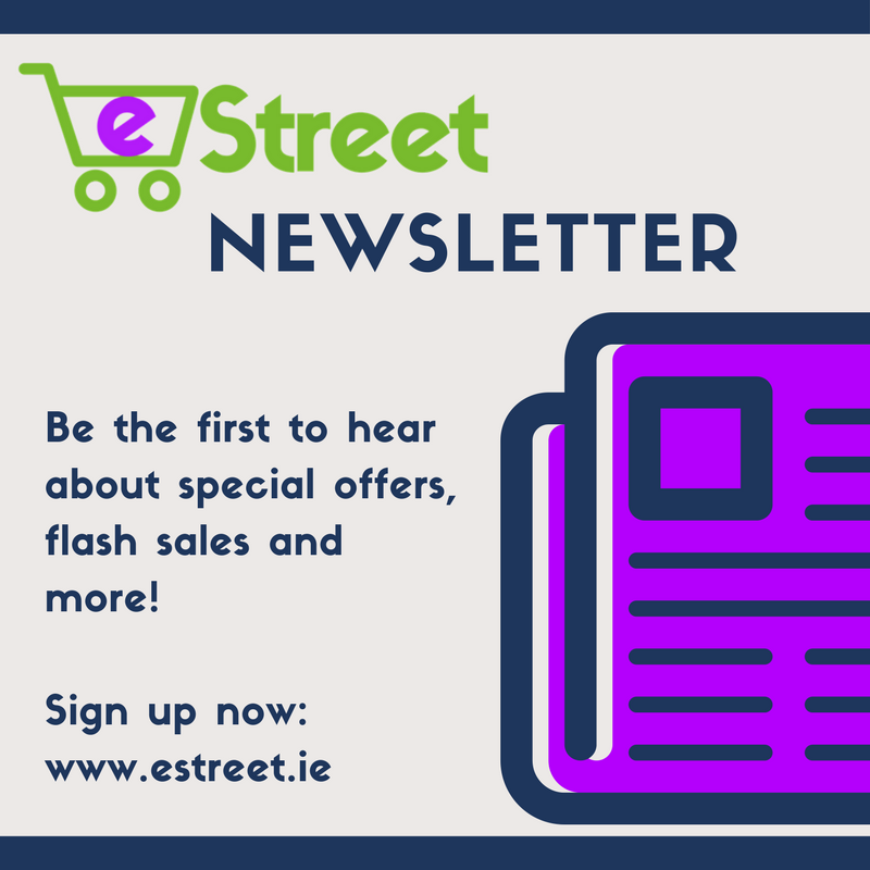 SIGN UP to the eStreet newsletter now at estreet.ie to get exclusive offers and more! :) #shoplocal #estreet #ecommerce