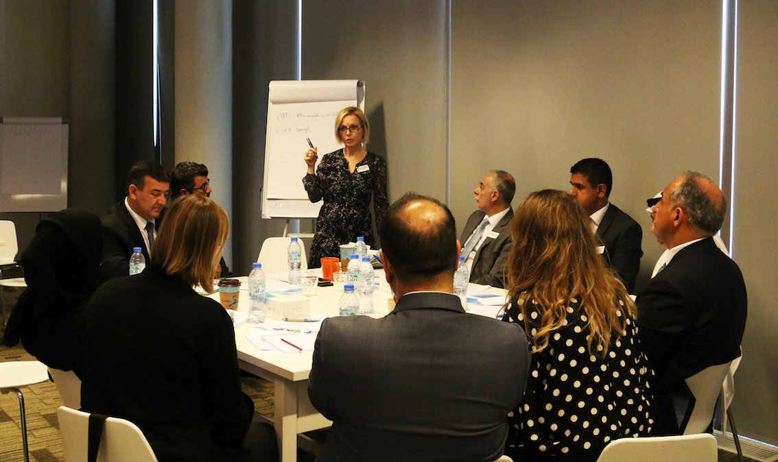 Masdar's tweet photo. لتقى خبراء استدامة المياه اليوم مع مسؤولي @Masdar لمناقشة جدول أعمال الدورة القادمة من @IntlWaterSummit #ADSW18 https://t.co/8iTu2Kxdxe