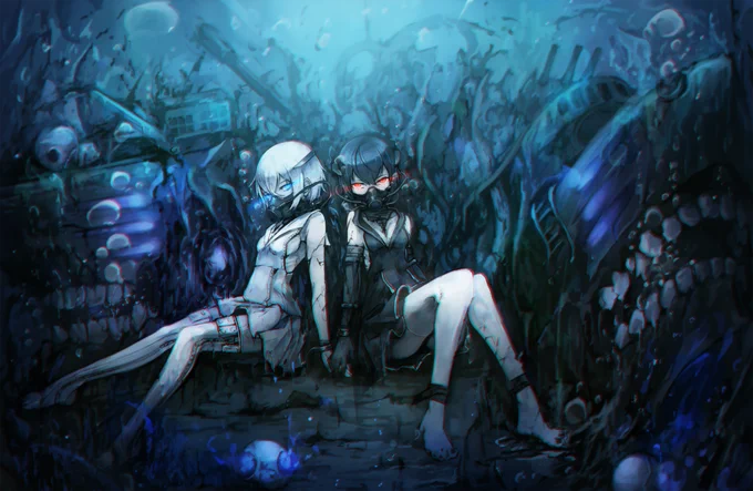 冬～春イベ時に描いた深海棲艦 
