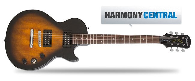 Epiphone's tweet photo. "You absolutely cannot go wrong with the Epiphone Les Paul Special VE." - Travis Browning/ @harmonycentral https://t.co/No3G4KcjaR https://t.co/qdN8vMo7Xx