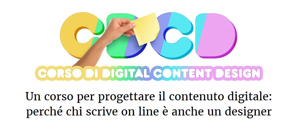 Mentinet's tweet photo. DIGITAL CONTENT DESIGN Il corso per progettare i contenuti digitali, pensando come un designer https://t.co/yyC2gU9Vjd #DigitalContentDesign https://t.co/dRTlGjmrne