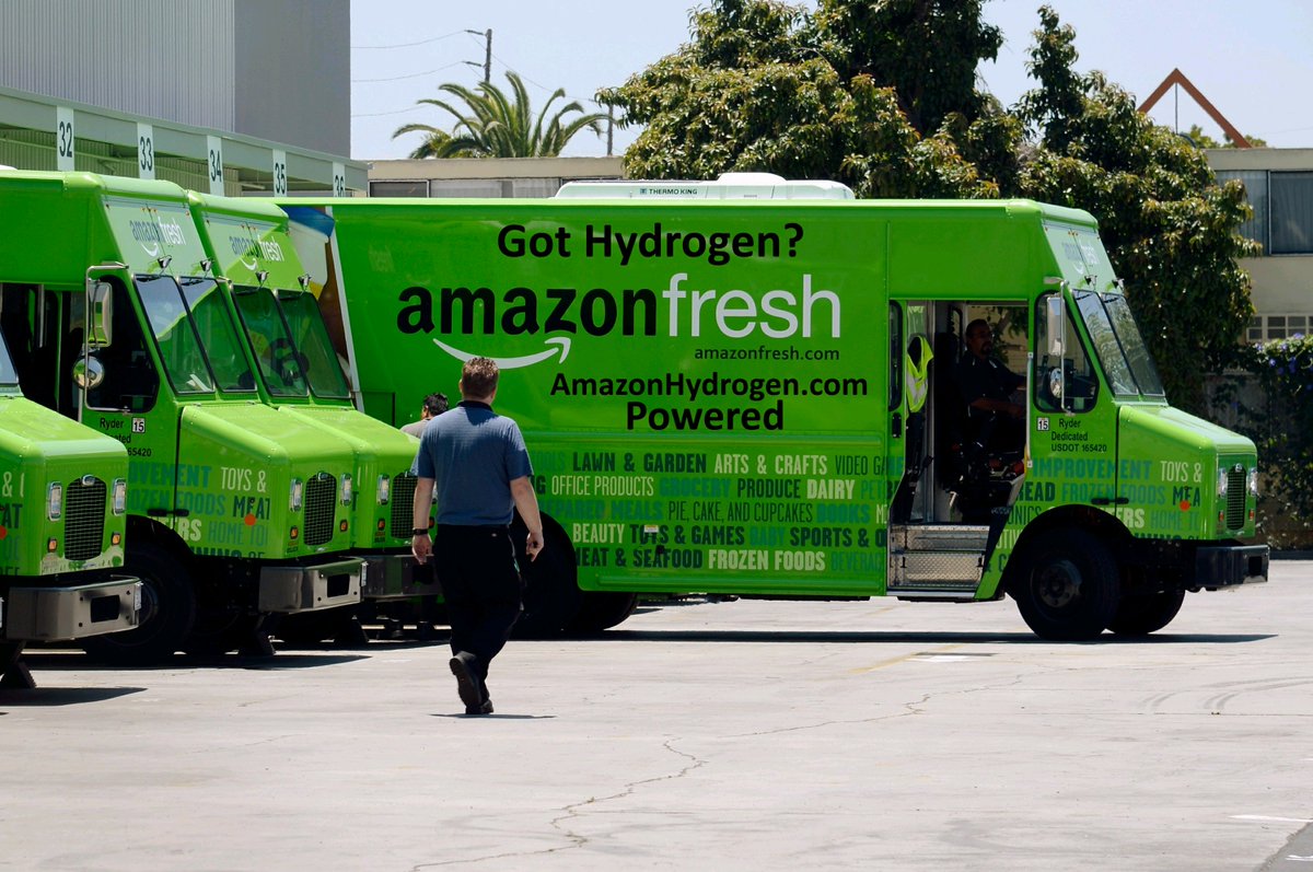 #Amazon will roll out $PLUG #Hydrogen #FuelCell #DeliveryTrucks before 2018 is over #TechnologyCollaboration