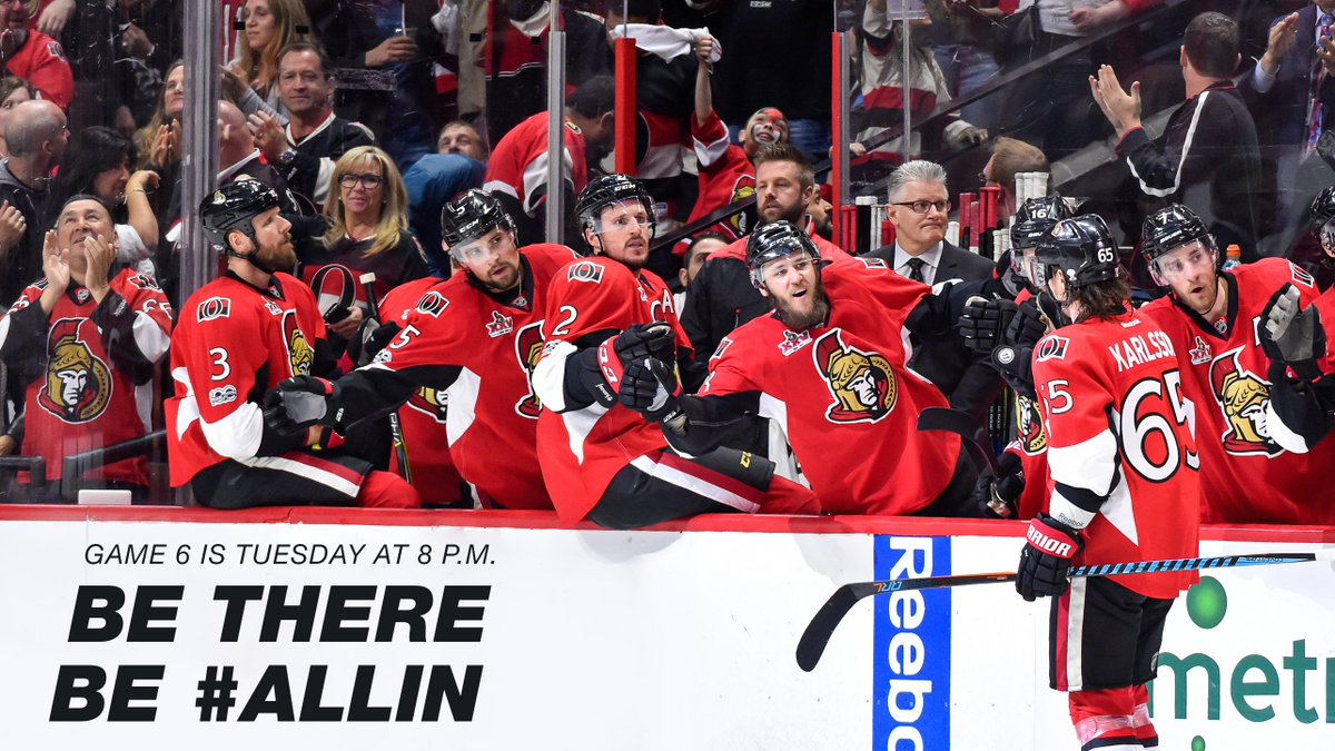 Senators's tweet photo. It’s the biggest #Sens game of the year.

Let’s fill @CdnTireCtr and be loud and proud! #ALLIN

BE THERE: https://t.co/WvV790wRSK https://t.co/aOuUvZ7MeD