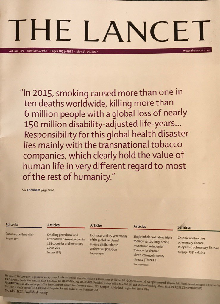 The best prevention all categories: stop smoking! The Lancet pulls no punches.