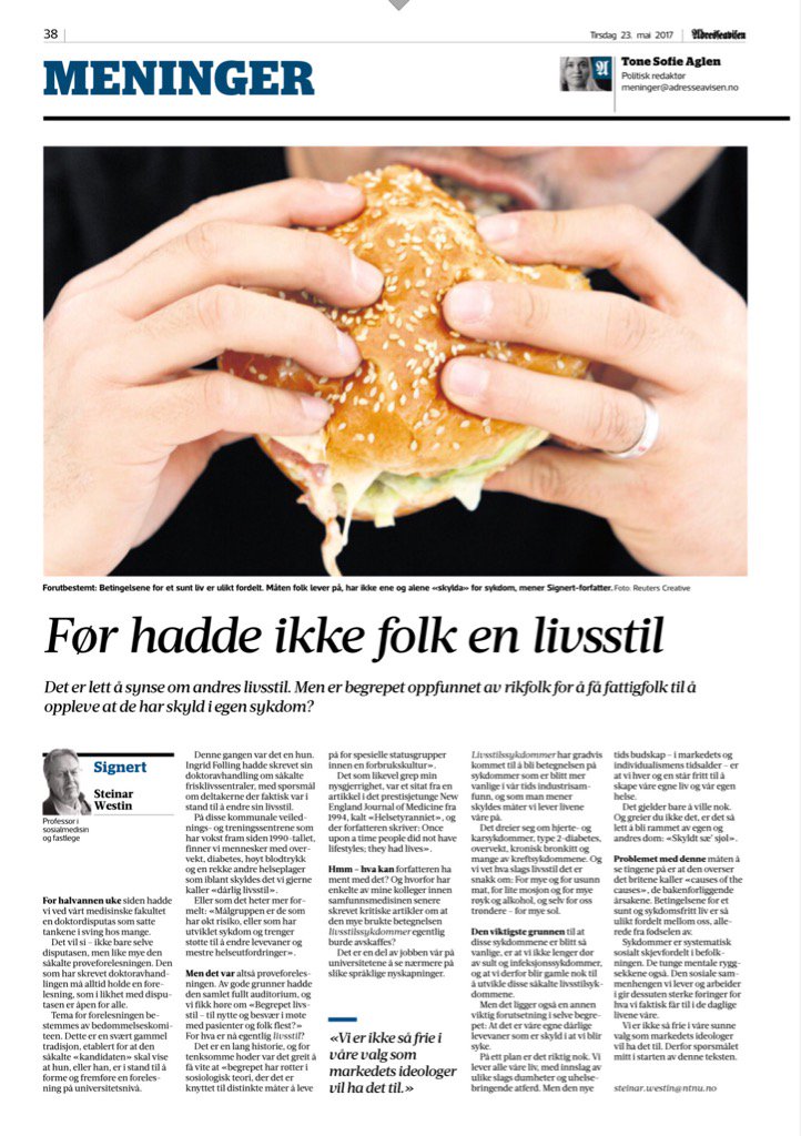 SteinarWestin's tweet photo. Før i tiden hadde ikke folk livsstil - de hadde liv... @steinak @GuriRor @gislerok @SV_Karin @Ingeborgborg @Prebens https://t.co/lmwZzH0Lv8