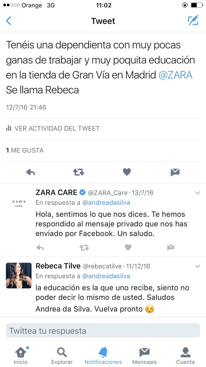 andreadasilva's tweet photo. el pasado julio tuve un "desencuentro" como CLIENTE en @ZARA y claro, con esto, me reafirmo en lo que digo https://t.co/nnn92Io6fI