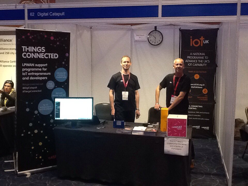 pjcoolk's tweet photo. Stand @DigiCatapult looking awesome @IoTNetworks event @LadyIoT @LoRaAlliance @MicrochipTech @MultiTechSys @IoTUKNews https://t.co/2Yn0MwVoNF