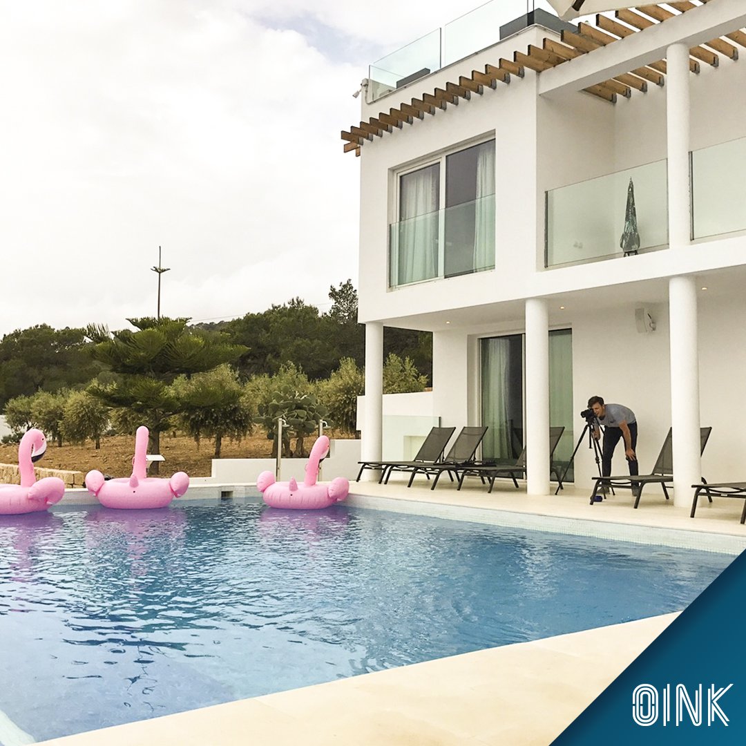 Superkraft_be's tweet photo. Oink team shooting footage and creating social content at Ibiza! 🎥🌴☀️ #oinkagency #advertisingagency #creativeagency #gillettevenus https://t.co/hTQrvLxDlE