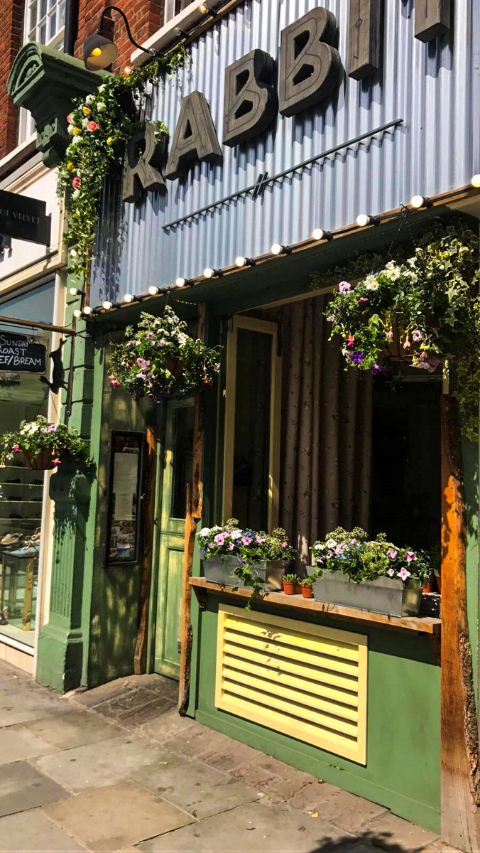 Rabbit is fully in bloom for the start of #RHSChelsea. Serving an "Edible Garden", 4 course set menu for £19.50. #ChelseaFlowerShow2017