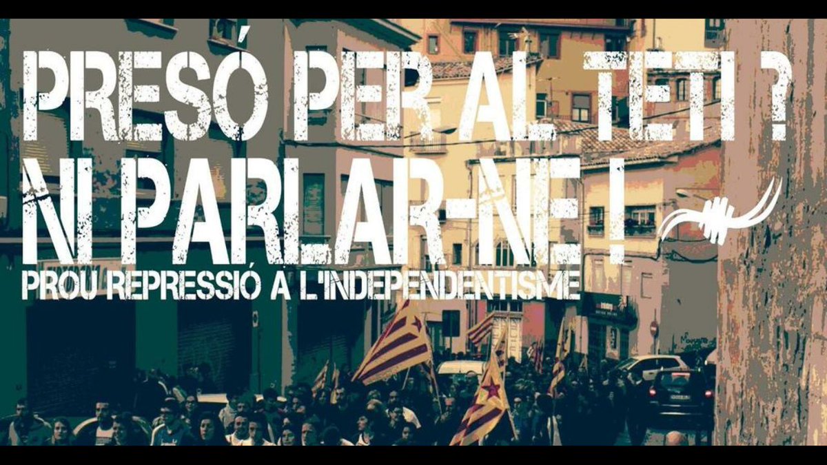 El nostre company Teti ja és fora d'una Audiència a la qual mai no hi hauria d'haver anat a parar. #TetiLlibertat! Prou repressió!