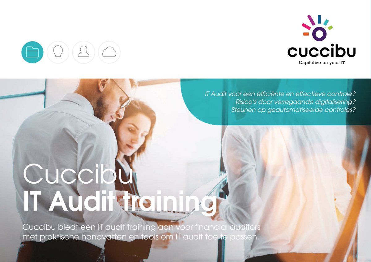 Cuccibu's tweet photo. @Cuccibu biedt een door de NBA geaccrediteerde #IT #audit training voor financial auditors (4 PE punten). Interesse? Neem contact met ons op https://t.co/Hl3Pg3ykpe