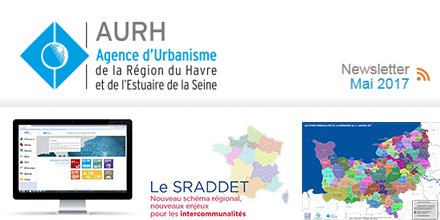 La #newsletter de mai 2017 est parue. A la une : #données #clés, #sraddet, #intercommunalités normandes… goo.gl/sdFTfN