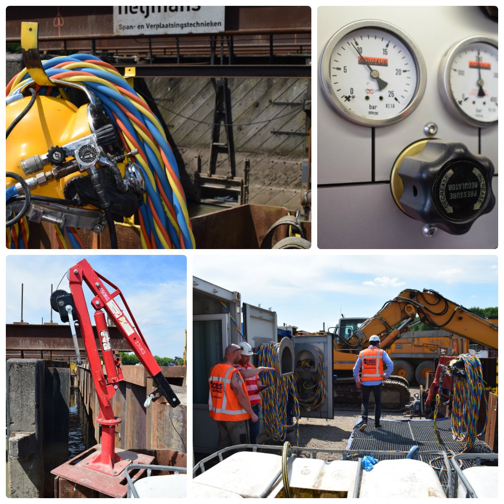 Qceas's tweet photo. Preparations to dive.... #duikwerkzaamheden #duikbedrijf #Qceas #sluis https://t.co/E5wMO2h6uD