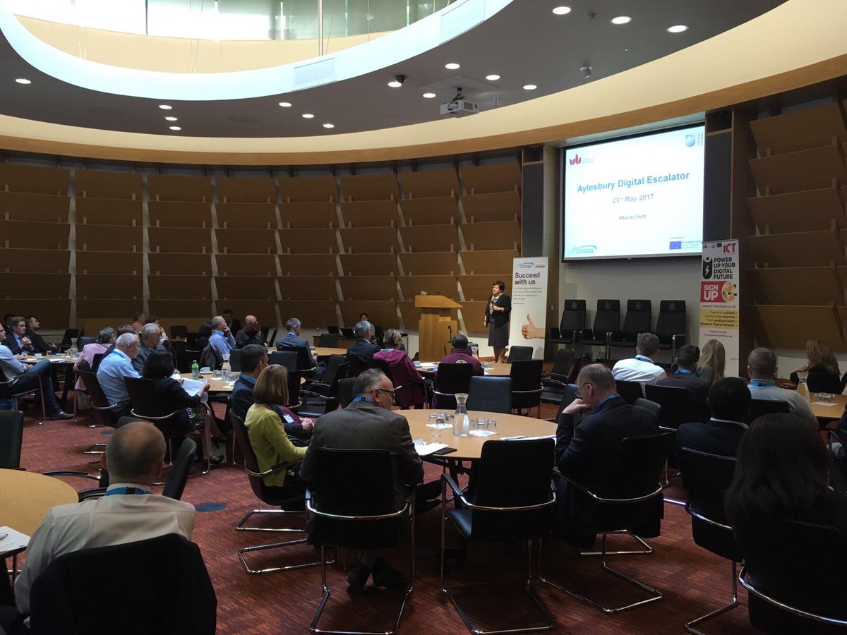 bbfuk's tweet photo. It's a full house at our #Aylesbury Digital Escalator event this morning. Keep an eye out for the hashtag #BucksTech for updates! https://t.co/ieLdFDpjnz