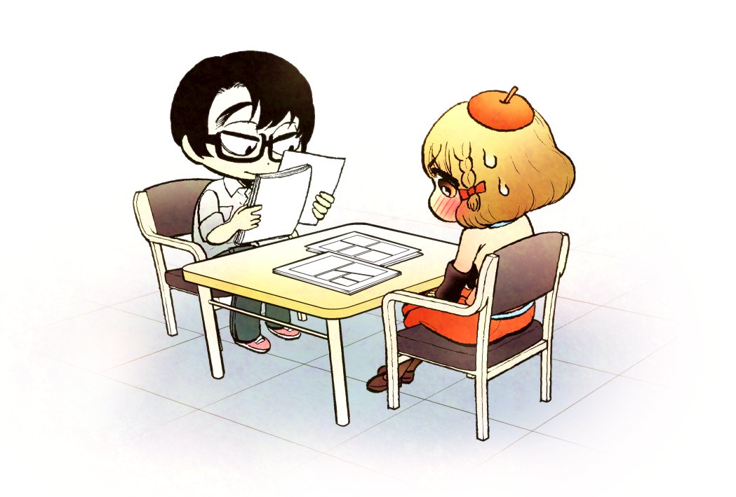 今昔の絵のフォルダ開いて自分でも忘れてたんですが トキワ荘に頂いた仕事のイラストカットに寺崎さんをけっこう描いてる… 昔の自分の中の寺崎さん像はもっと尖った顔をしてたんだな 漫画の持ち込みに辛辣なコメントをくれる寺崎さん