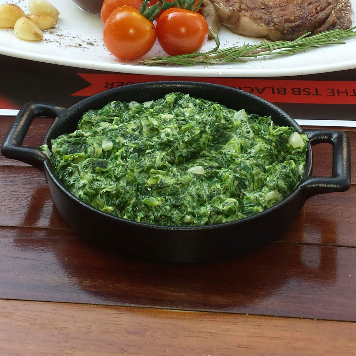 thesteakbar's tweet photo. ننصح بطبق السبانخ بالكريما اللذيذة كطبق جانبي للتناول مع الستيك اليوم. https://t.co/TJt58Fbg5T