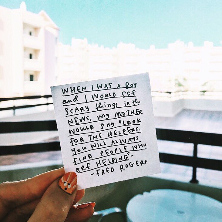 ✨ "Look for the helpers." ✨ And also... how can we each be of service from our own corner of the universe? 

(📷, <a href="/emilycoxhead/">Emily Coxhead</a>). #manchester