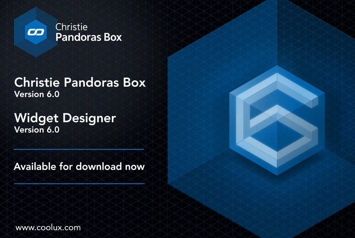 Christie_ProAV's tweet photo. We officially #released #PandorasBox Version 6.0 and #WidgetDesigner Version 6.0! https://t.co/ZjFPABoSmF https://t.co/lg8NRIHWGG