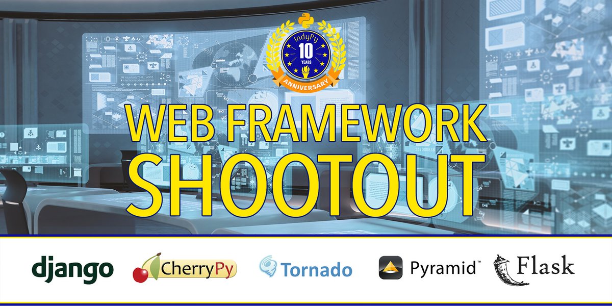 indypy's tweet image. Learn how different #Python Frameworks compare #Pythology Lecture Series: Web Framework Shootout 6/23 @LaunchFishers buff.ly/2qdnlj0