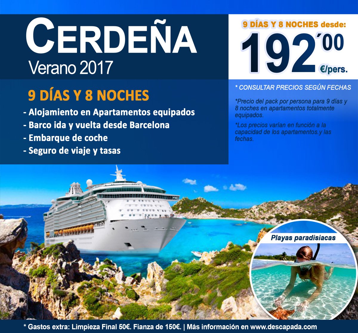 Descapada_ES's tweet photo. 🦀🌴🐚¡Vacaciones inolvidables en Cerdeña!🍉💁💃
Información y reservas 👉 https://t.co/8ReJgoUP6G https://t.co/H2KQwp5BiB