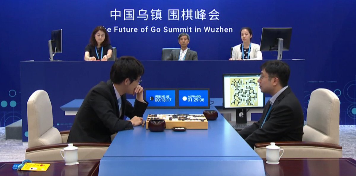 stevekrohn's tweet photo. Google’s AlphaGo AI takes the scalp of the world’s number one Go player https://t.co/TdWmxgqQDU https://t.co/nMLAodddfH