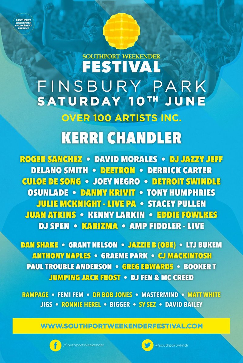 djdavidbailey (@davidbailey80) on Twitter photo This is freakin happening June 10th <a href="/southportwkndr/">Southport Weekender</a> #festival #london <a href="/KerriChandler/">Kerri Chandler</a> <a href="/JoeyNegro/">joeynegro</a> <a href="/rhemimusic/">Rhemi music</a> <a href="/djjazzyjeff215/">DJ Jazzy Jeff</a> <a href="/MelvoBaptiste/">Melvo Baptiste</a> 🙌 This is freakin happening June 10th <a href="/southportwkndr/">Southport Weekender</a> #festival #london <a href="/KerriChandler/">Kerri Chandler</a> <a href="/JoeyNegro/">joeynegro</a> <a href="/rhemimusic/">Rhemi music</a> <a href="/djjazzyjeff215/">DJ Jazzy Jeff</a> <a href="/MelvoBaptiste/">Melvo Baptiste</a> 🙌