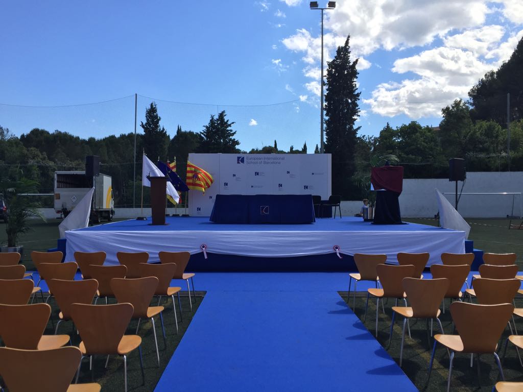 Showfactory's tweet image. Cerimònia de graduació excel·lent a l'@EuropaIntSchool. Gràcies a tot l'equip directiu i staff per confiar un any més en @Showfactory