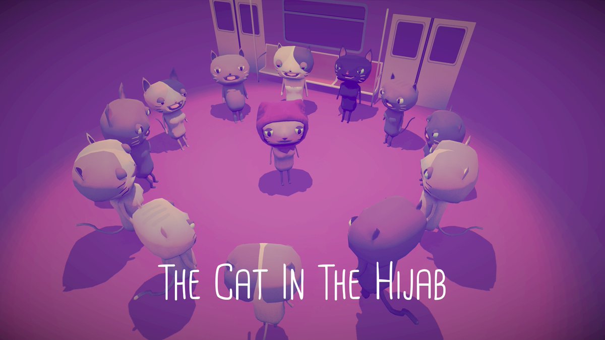 andyman404's tweet photo. I'm happy/nervous to announce that my little #ResistJam game "The Cat In The Hijab" has been selected for the @Indiecade E3 Showcase! https://t.co/0qcyM4lUS2
